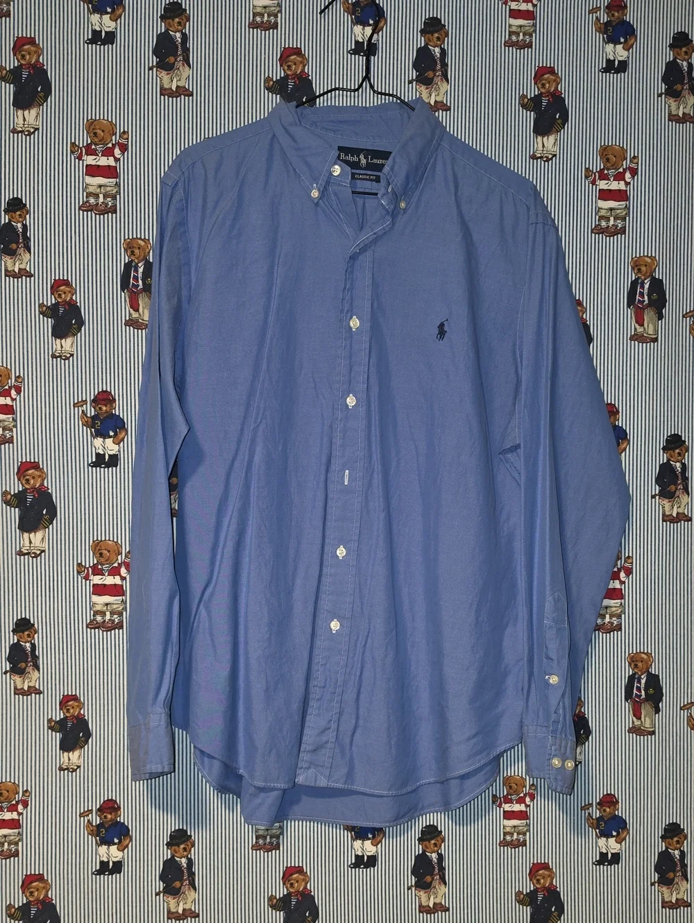 Ralph Lauren Classic Fit Button-Down Oxford Shirt - Light Blue 16 34/35